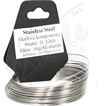 Hobby drát Paměťový drát Náramek 50mm - 40 otoček - 40 otoček