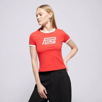 Pánské oblečení Puma Tričko Future.puma.archive Graphic Slim Tee Červená S