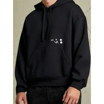 Pánská mikina Sinsay - Mikina s&nbsp;kapucí - černá - 5041O-99X - 5041O-99X-2XL