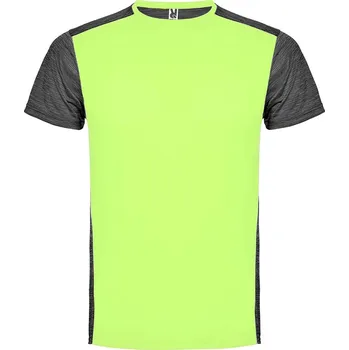 Pánské tričko Roly Dětské sportovní tričko Zolder Barva: svítivě žlutá/černá melírová (221243), Velikost: 12
