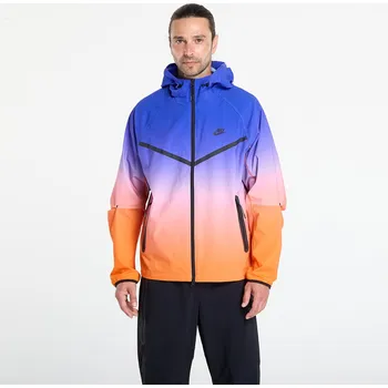 Pánská softshellová bunda Bunda Nike Tech Men's Woven Full-Zip Jacket Game Royal/ Safety Orange XS