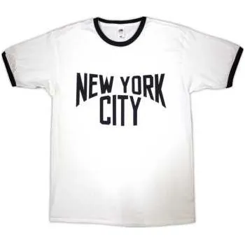 Zahraniční hudba Merch New York City: New York City Unisex T-shirt: Text Logo (large) L
