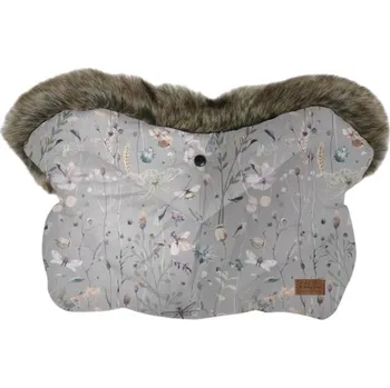 Rukávník KikkaBoo Rukavice na kočárek Dreamy Fields Grey