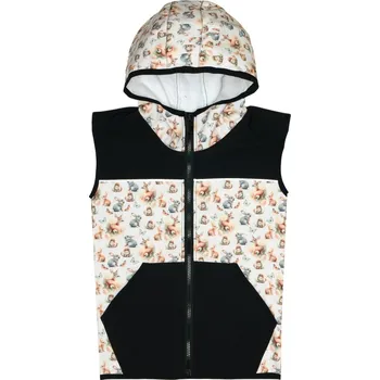 Chlapecká bunda Softshellová vesta s fleecem - Zvířátka Velikost: 104