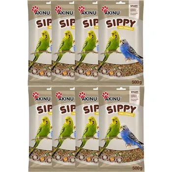 Pro ptáka Akinu SIPPY DELUXE Krmivo pro andulky 8 x 500 g