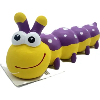 Hračka pro psa Pískací gumová housenka - 18 cm