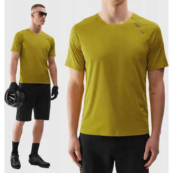 Pánské tričko Cyklistický dres 4F XXL žlutý