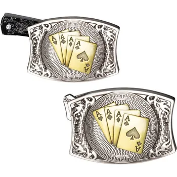 Stars and stripes GS-601 westernová přezka na opasek stříbrná