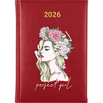 Kalendář Knižní kalendář 2026 A5 červený