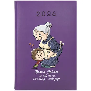 Kalendář Knihový kalendář 2026 A5 fialový