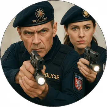 Přisada na vaření a pečení Jedlý papír policie kryj mi záda 19,5cm - Pictu Hap