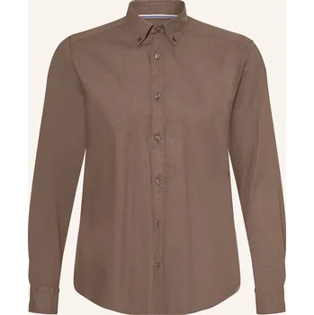 Pánská košile Olymp Pánská Košile Casual Regular Fit, hnědá, 40