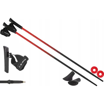 Trekingová hůl Hole na Nordic Walking VIKING Pro Trainer 105 cm červené