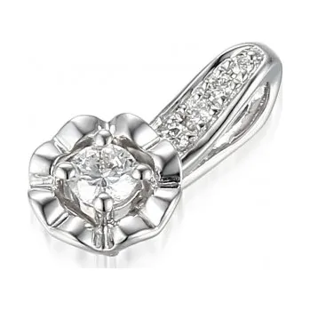 Přívěsek Gems, Zajímavý přívěsek Primrose, bílé zlato s&nbsp;brilianty, 585-38-2-0872.1B00.0.00.HSI1.000.25