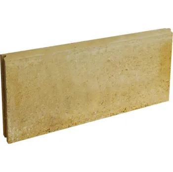 Zahradní obrubník FEROBET Obrubník ZÁHONOVÝ kulatý se zámkem 500x50x200 mm pískový