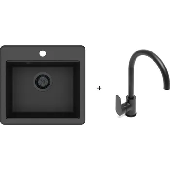 Nerezový dřez Dřez SAT černá SETSATSINK1 - SETSATSINK1