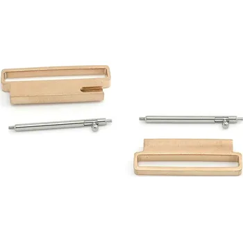 Materiál na výrobu šperku Ocelové konektory pro Samsung Watch a 20mm Růžová Zlatá - 4Ks - 4Ks