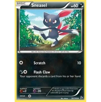 Sběratelská karetní hra Pokémon FLF 050/106 Sneasel - Flashfire Stav: Excellent, Verze: NORMAL
