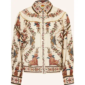 Dámská halenka Farm Rio Dámská Košilová Halenka Majestic Hearts, krémová /...