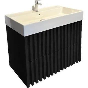 Šatní skříň Swiss aqua technologies Koupelnová skříňka s umyvadlem SAT Delano 60x56x46 cm černá mat DELANO60ZCSAT