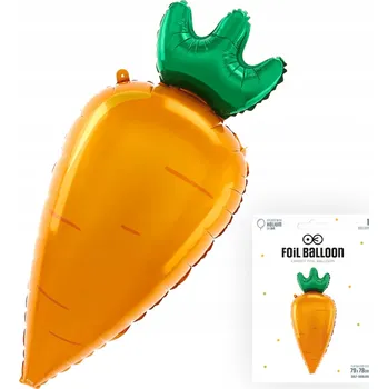 Balónek Fóliový MRKEV mrkve, Velikonoce narozeninová oslava 42x91cm