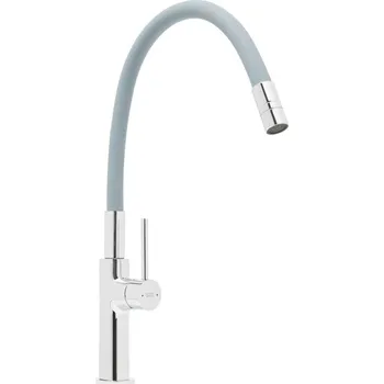 Vodovodní baterie Swiss aqua technologies Dřezová baterie SAT se silikonovým ramínkem šedá/chrom SATBSD290S