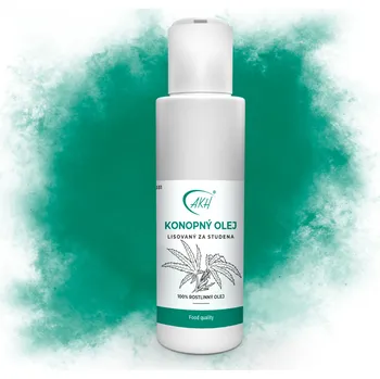 Bylinná léčivá mast AKH/Karel Hadek KONOPNÝ ROSTLINNÝ OLEJ lisovaný za studena 100 ml