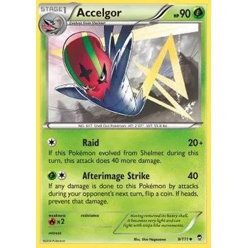 Karetní hra Pokémon FFI 009/111 Accelgor - Furious Fists Stav: Near Mint, Verze: NORMAL