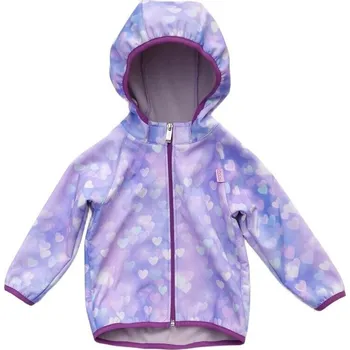 Kojenecká bunda softshellová bundička Fantom s barevnými srdíčky 1309 velikost 74