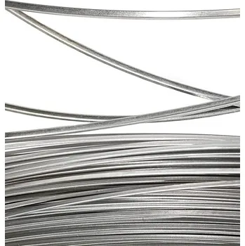 Hobby drát Měkký 1,5x1,5mm Čtvercový drát z nerezové oceli - 2m - Nerez SL