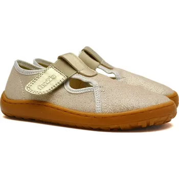Chlapecké bačkory Barefoot bačkory FRODDO G1700423-1 bílozlaté Velikost: 23