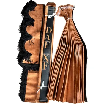 Ochranný autopotah Skládané záclonky 3v1 DAF XF- hnědé, černé