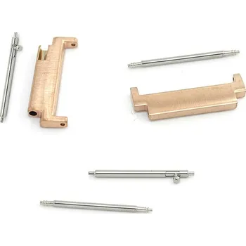 Materiál na výrobu šperku Nerezové konektory pro Samsung Watch a 20mm Růžovo Zlaté - 4Ks - 4Ks