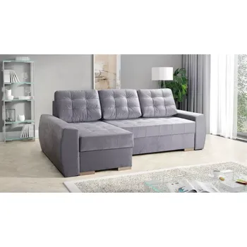 Sedací souprava Sedací souprava Madrid, levá, šedá (country 15/buk)