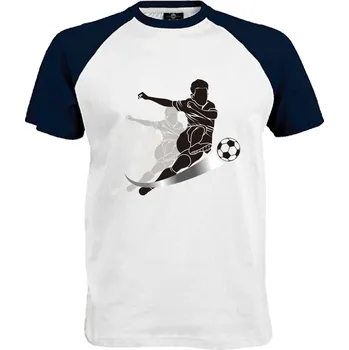 Pánské tričko Tričko Fotbal Druh: Pánské, Barva: Navy | Bílá, Velikost: XL