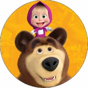 Přisada na vaření a pečení Jedlý papír Máša a medvěd 19,5cm - Pictu Hap