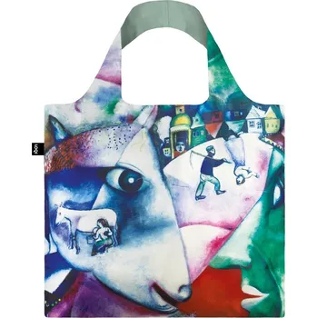Nákupní taška Skládací nákupní taška LOQI MARC CHAGALL I and the Village