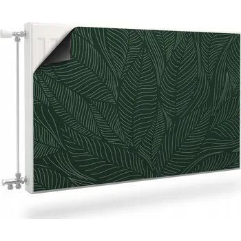 Obraz Magnetická podložka na radiátor - Listy, line-art 100x60 cm