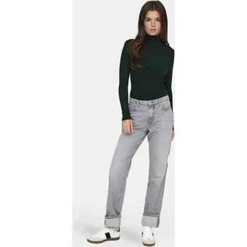 Dámský svetr ONLY Rolák Karol 15165075 Zelená Slim Fit S