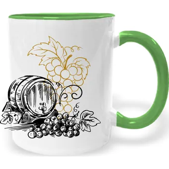 Hrnek - Víno - relaxace a nálada Barva: Zelená