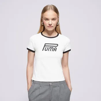 Puma Tričko Future.puma.archive Graphic Slim Tee Bílá Xs