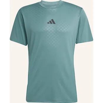 Pánské tričko Adidas Pánské Tričko Power 3-Stripes, petrolejová / černá, M