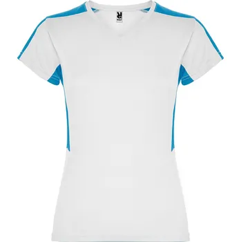 Dámské tričko Roly Dámské sportovní tričko Suzuka Barva: bílá /tyrkysová (0112), Velikost: XXL