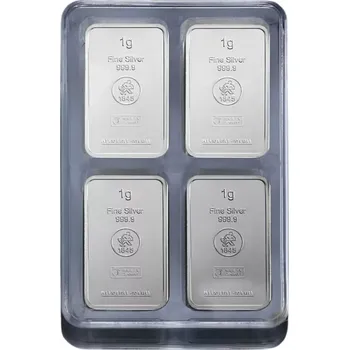 Heimerle + Meule 100 x 1g investiční stříbrný slitek | Unity bar Collection
