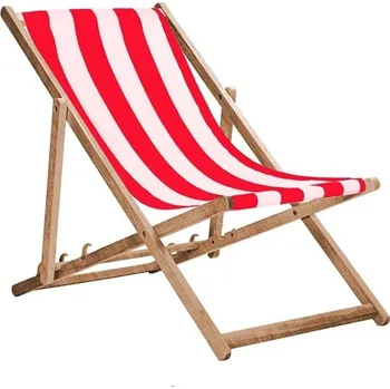 Zahradní lehátko Fortus Zahradní lehátko klasik - červenobílé pruhy | cena za ks
