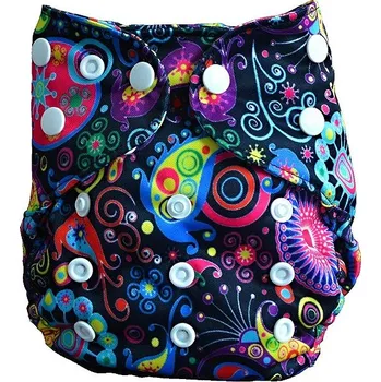 Plena GaGa's Novorozenecké svrchní kalhotky Páv na patentky