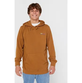 Pánská móda RIP CURL mikina - Surf Revival Line Up Hood Gold (146) velikost: XL