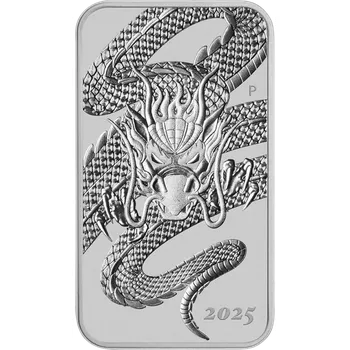 Perth Mint Stříbrná investiční mince Dragon Rectangular 1 Oz | 2025 | 31,1 g
