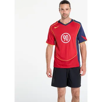 cyklistický dres Dres Nike Total 90 Men's Dri-FIT Soccer Jersey Gym Red/ Midnight Navy/ University Gold L