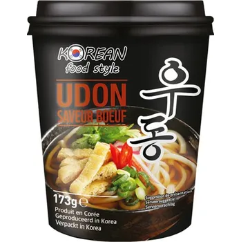 Instantní udon nudle s hovězí příchutí v kelímku 173 g - Korean Food Style